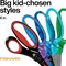 Left-Handed Big Kids Scissors for Ages 8-11, Scissors for School or Crafting, Back to School Supplies, Ombre Blue-Turquoise